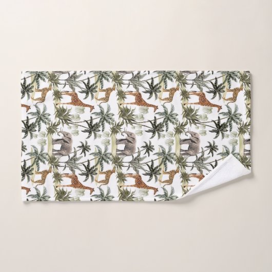 Dierlijke Safari Bath Towel Set Bad Handdoek (Handdoek)