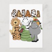 Dierlijke Safari Briefkaart (Voorkant)