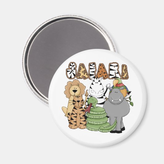 Dierlijke Safari Magneet (Voorkant / Achterkant)