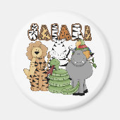 Dierlijke Safari Magneet (Voorkant)