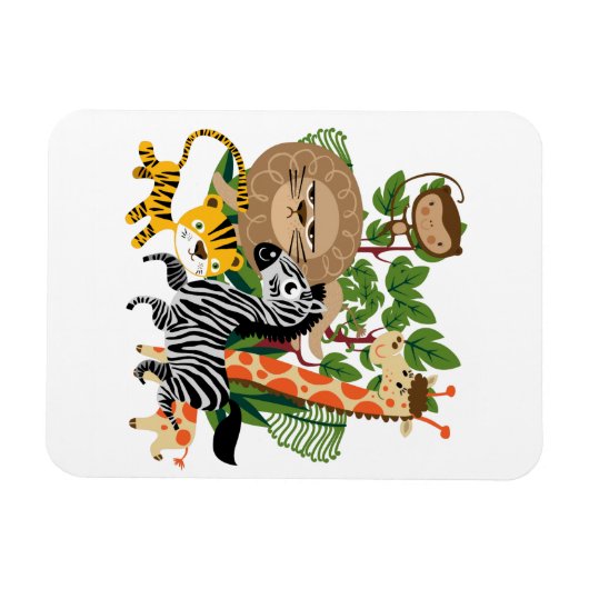 Dierlijke Safari Magneet (Horizontaal)