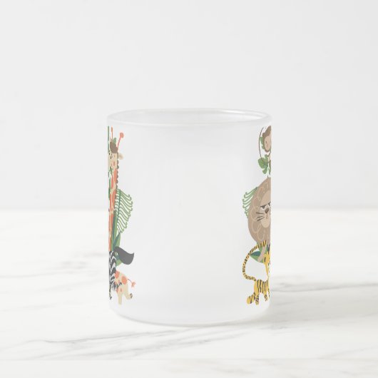 Dierlijke Safari Matglas Koffiemok (Center)