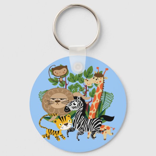 Dierlijke Safari Sleutelhanger (Voorkant)