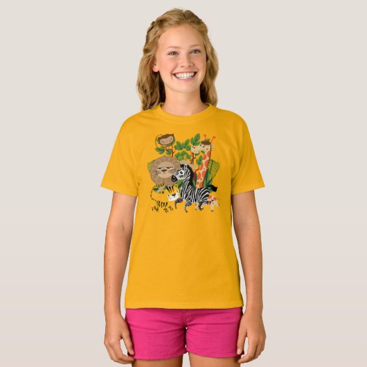 Dierlijke Safari T-shirt (Voorkant volledig)