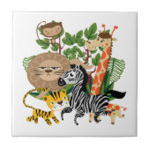 Dierlijke Safari Tegeltje (Voorkant)
