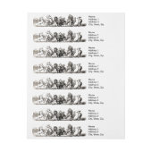 Dierlijke Schattigee Kunst Eenhoorn Olifant Lion Z Adreslabel Wikkel (Vel)