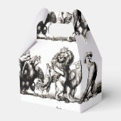 Dierlijke Schattigee Kunst Eenhoorn Olifant Lion Z Bedankdoosjes (Voorkant Zijde)