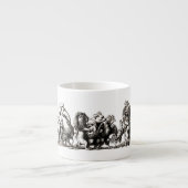 Dierlijke Schattigee Kunst Eenhoorn Olifant Lion Z Espresso Kop (Voorkant)