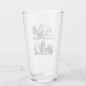 Dierlijke Schattigee Kunst Eenhoorn Olifant Lion Z Glas (Achterkant)