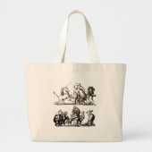 Dierlijke Schattigee Kunst Eenhoorn Olifant Lion Z Grote Tote Bag (Voorkant)