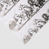 Dierlijke Schattigee Kunst Eenhoorn Olifant Lion Z Tissuepapier (Detail)