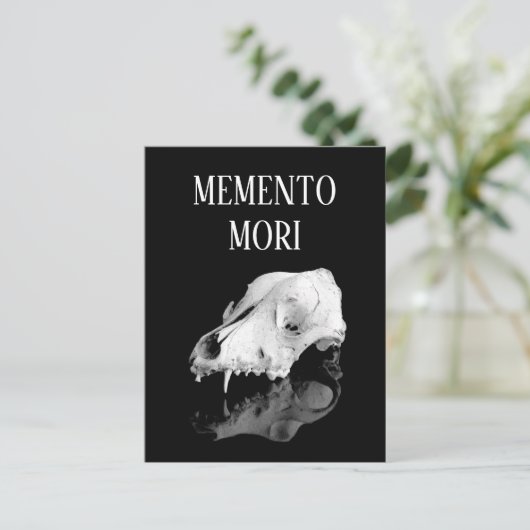 Dierlijke schedel briefkaart (Staand voorkant)