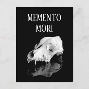 Dierlijke schedel briefkaart