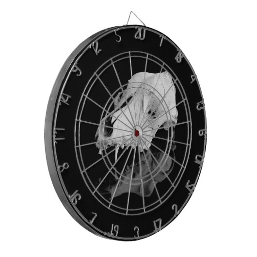 Dierlijke schedel dartbord (Voorkant Links)