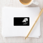 Dierlijke schedel etiket (Insitu)