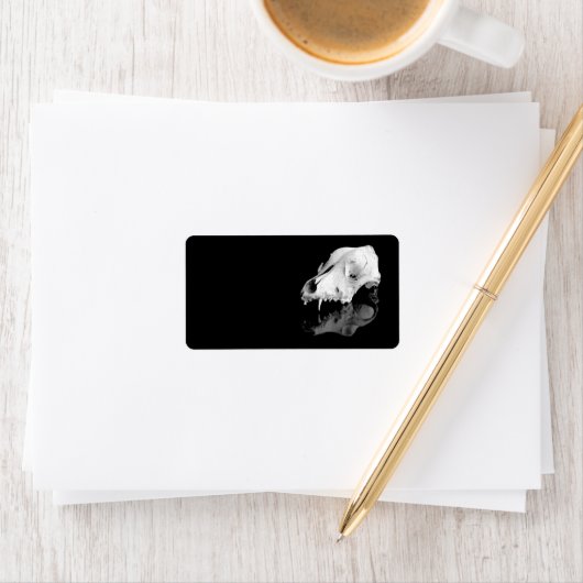 Dierlijke schedel etiket (Insitu)