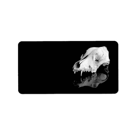 Dierlijke schedel etiket (Voorkant)