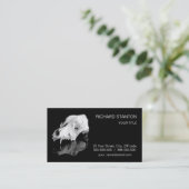 Dierlijke schedel visitekaartje (Staand voorkant)