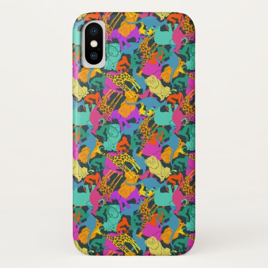 Dierlijke Silhouettes Patroon Case-Mate iPhone Case (Achterkant)