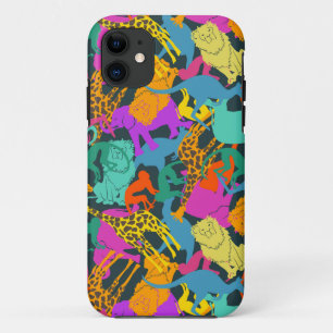 Dierlijke Silhouettes Patroon Case-Mate iPhone Case