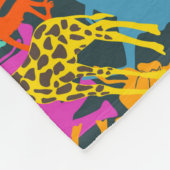 Dierlijke Silhouettes Patroon Fleece Deken (Hoek)