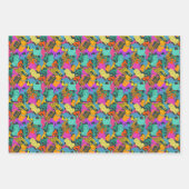 Dierlijke Silhouettes Patroon Inpakpapier Vel (Voorkant 3)