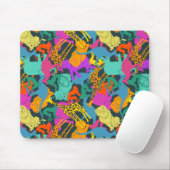 Dierlijke Silhouettes Patroon Muismat (Met muis)