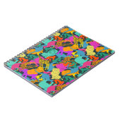 Dierlijke Silhouettes Patroon Notitieboek (Linkerzijde)