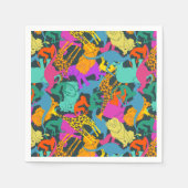 Dierlijke Silhouettes Patroon Servet (Voorkant)