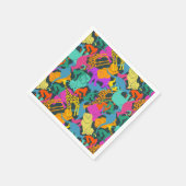 Dierlijke Silhouettes Patroon Servet (Hoek)