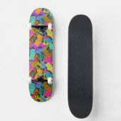 Dierlijke Silhouettes Patroon Skateboard (Voorkant)