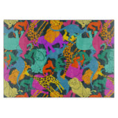 Dierlijke Silhouettes Patroon Snijplank (Voorkant)