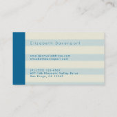 Dierlijke Speelgoed en vliegtuig op Stripes Visitekaartje (Achterkant)