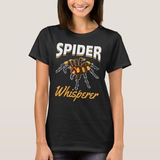 Dierlijke spin fluisteraar Arachnid Tarantula spin T-shirt (Voorkant)