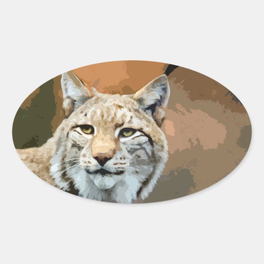 Dierlijke Sticker - Lynx (Voorkant)
