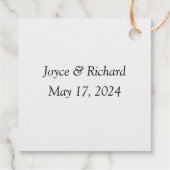 Dierlijke streep Favor Tag van goud folie (Achterkant)