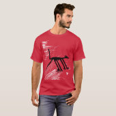 Dierlijke symbolen Ancient Nazca Peru Dog T-shirt (Voorkant volledig)