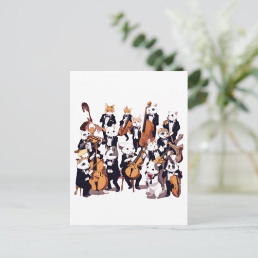 Dierlijke symfonie briefkaart (Staand voorkant)
