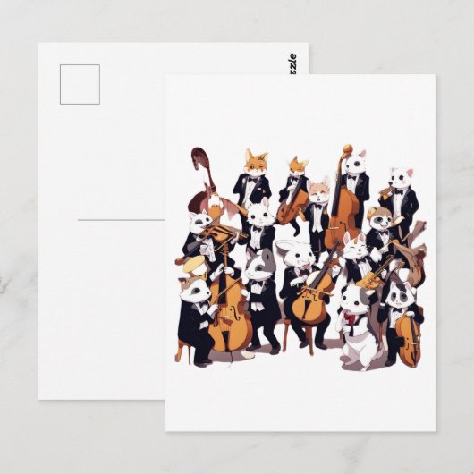 Dierlijke symfonie briefkaart (Voorkant / Achterkant)