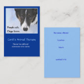 Dierlijke therapie visitekaartje (Voorkant / Achterkant)
