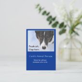 Dierlijke therapie visitekaartje (Staand voorkant)