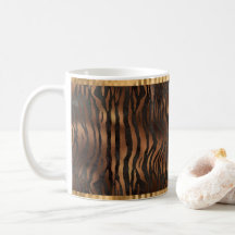 Dierlijke tijger - Gold Elegant metallisch glam