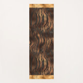 Dierlijke tijger - Gold Elegant metallisch glam Yogamat (Voorkant)