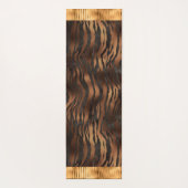 Dierlijke tijger - Gold Elegant metallisch glam Yogamat (Achterkant)