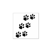 Dierlijke Tracks Paw Print Silhouet Outline Rubberstempel (Afrduk)