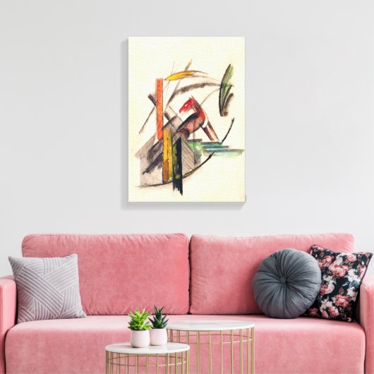 Dierlijke van Franz Marc,  expressionistische kuns Canvas Afdruk (Insitu (Woonkamer))
