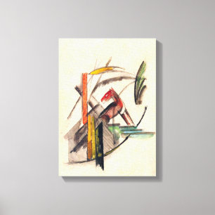 Dierlijke van Franz Marc,  expressionistische kuns Canvas Afdruk