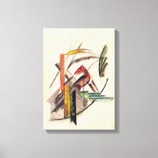 Dierlijke van Franz Marc,  expressionistische kuns Canvas Afdruk (Voorkant)