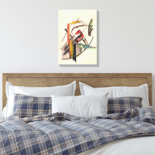 Dierlijke van Franz Marc, expressionistische kuns Canvas Afdruk (Insitu (Slaapkamer))