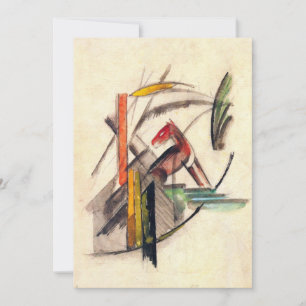 Dierlijke van Franz Marc,  expressionistische kuns Kaart